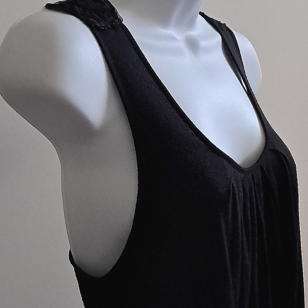 Pullover Sexy Lace Back Mini Dress Top Floaty Sleeveless American Rag Cie S XS - Picture 9 of 12